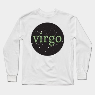 Virgo Zodiac Sign Star Circle Long Sleeve T-Shirt